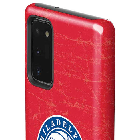 NBA Philadelphia 76ers Distressed Galaxy Note20 5G Pro Case