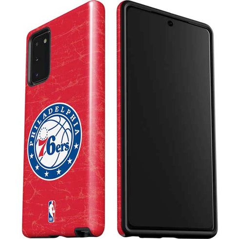 NBA Philadelphia 76ers Distressed Galaxy Note20 5G Pro Case