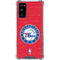 NBA Philadelphia 76ers Distressed Galaxy S20 FE Clear Case