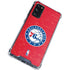 NBA Philadelphia 76ers Distressed Galaxy S20 FE Clear Case