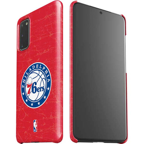 NBA Philadelphia 76ers Distressed Galaxy S20 Lite Case