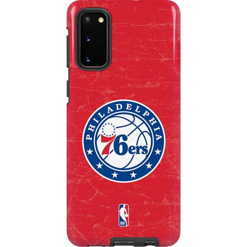 NBA Philadelphia 76ers Distressed Galaxy S20 Pro Case