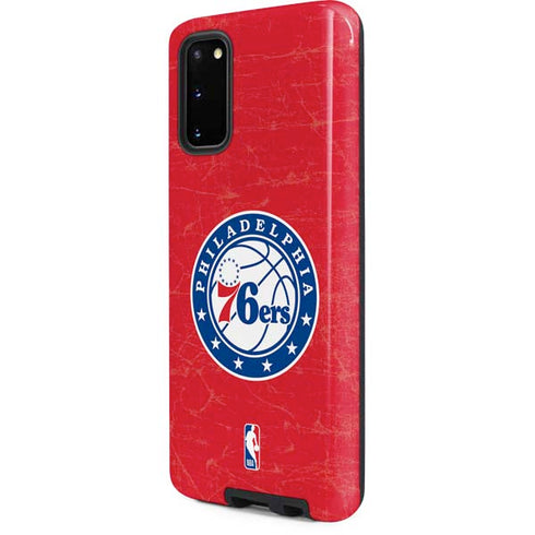 NBA Philadelphia 76ers Distressed Galaxy S20 Pro Case