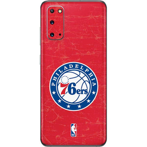 NBA Philadelphia 76ers Distressed Galaxy S20 Skin