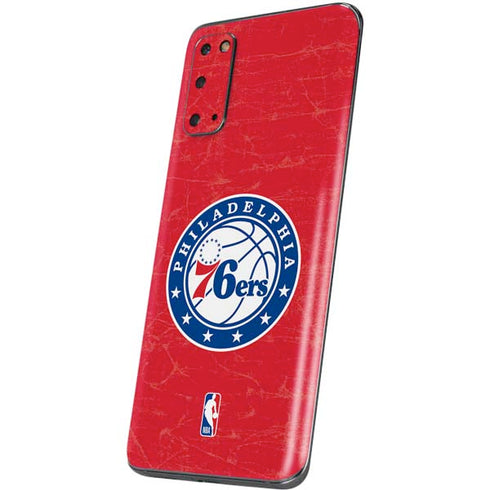 NBA Philadelphia 76ers Distressed Galaxy S20 Skin