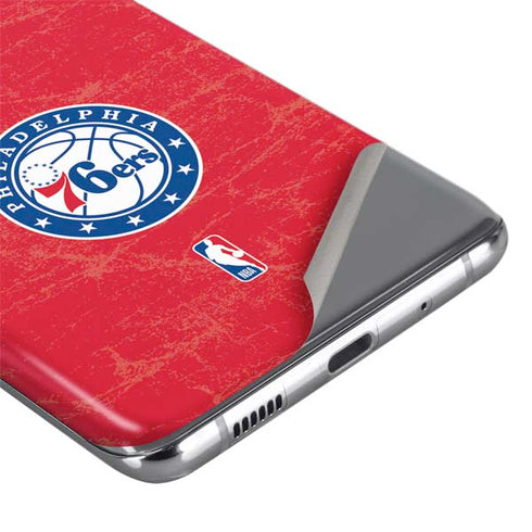 NBA Philadelphia 76ers Distressed Galaxy S20 Ultra 5G Skin