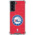 NBA Philadelphia 76ers Distressed Galaxy S21 5G Clear Case