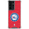 NBA Philadelphia 76ers Distressed Galaxy S21 Ultra 5G Clear Case