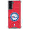 NBA Philadelphia 76ers Distressed Galaxy S22 Clear Case