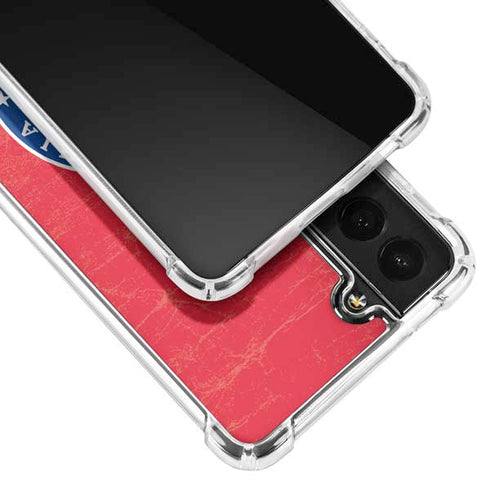 NBA Philadelphia 76ers Distressed Galaxy S22 Clear Case