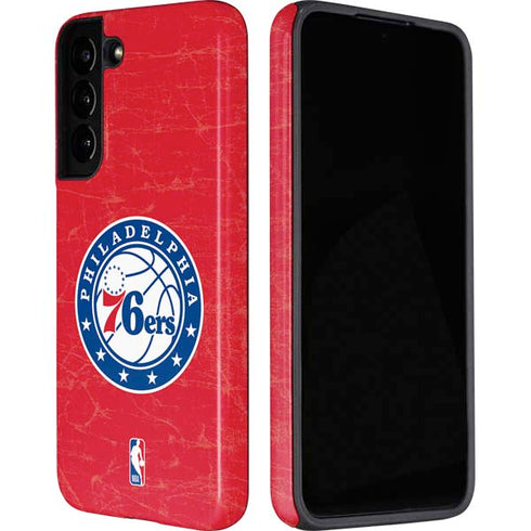 NBA Philadelphia 76ers Distressed Galaxy S22 Plus Pro Case