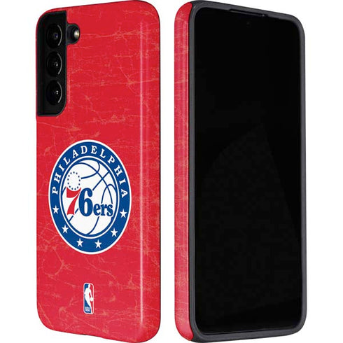 NBA Philadelphia 76ers Distressed Galaxy S22 Pro Case