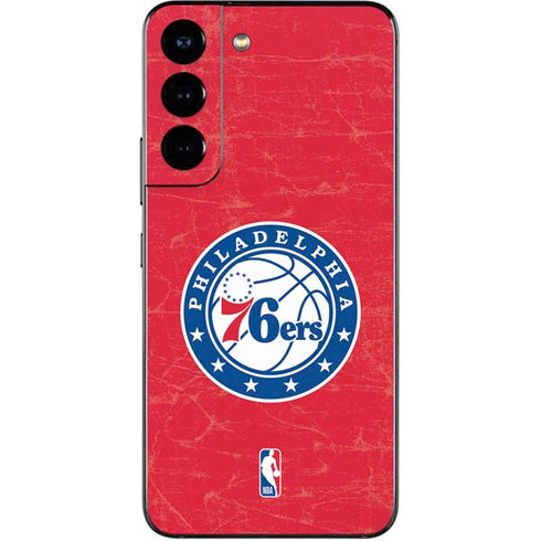 NBA Philadelphia 76ers Distressed Galaxy S22 Skin