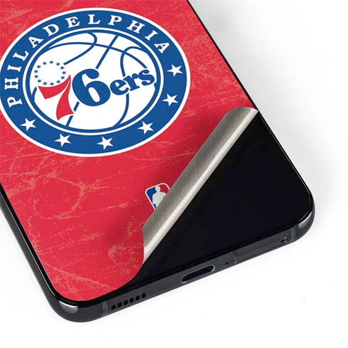 NBA Philadelphia 76ers Distressed Galaxy S22 Skin
