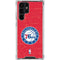 NBA Philadelphia 76ers Distressed Galaxy S22 Ultra Clear Case