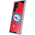 NBA Philadelphia 76ers Distressed Galaxy S22 Ultra Clear Case
