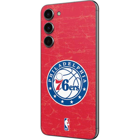 NBA Philadelphia 76ers Distressed Galaxy S23 Plus Skin