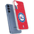 NBA Philadelphia 76ers Distressed Galaxy S24 Clear Case