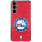 NBA Philadelphia 76ers Distressed Galaxy S24 Plus Clear Case