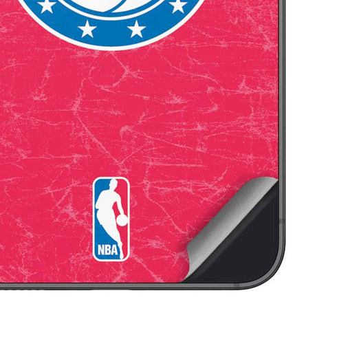 NBA Philadelphia 76ers Distressed Galaxy S25 Plus Skin