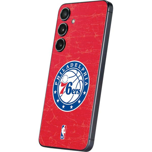 NBA Philadelphia 76ers Distressed Galaxy S24 Plus Skin