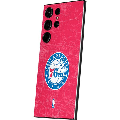 NBA Philadelphia 76ers Distressed Galaxy S25 Ultra Skin