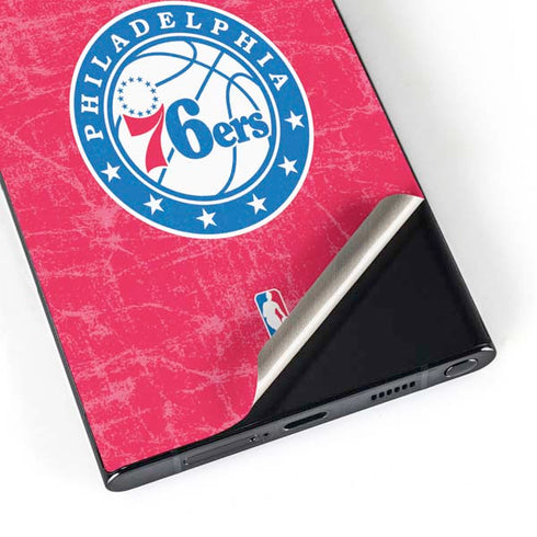 NBA Philadelphia 76ers Distressed Galaxy S25 Ultra Skin