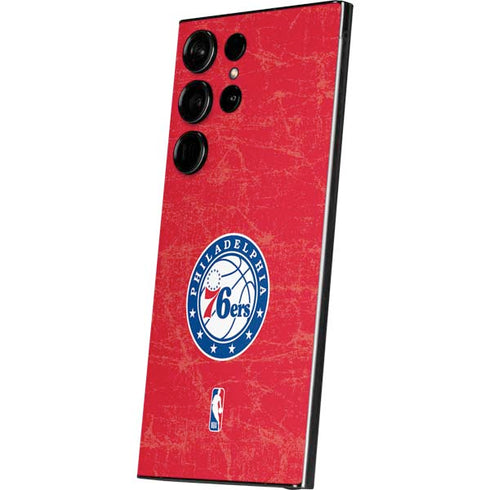 NBA Philadelphia 76ers Distressed Galaxy S24 Ultra Skin