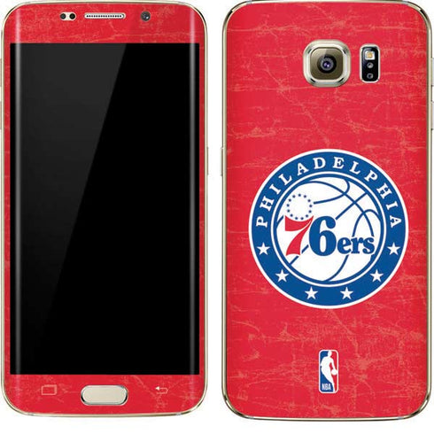 NBA Philadelphia 76ers Distressed Galaxy S7 Edge Skin