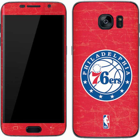 NBA Philadelphia 76ers Distressed Galaxy S7 Skin