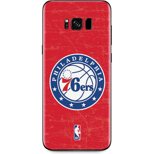 NBA Philadelphia 76ers Distressed Galaxy S8 Skin