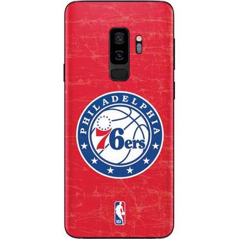 NBA Philadelphia 76ers Distressed Galaxy S9 Plus Skin