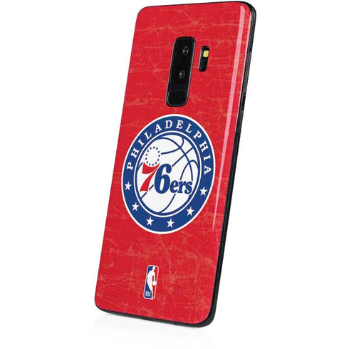 NBA Philadelphia 76ers Distressed Galaxy S9 Plus Skin