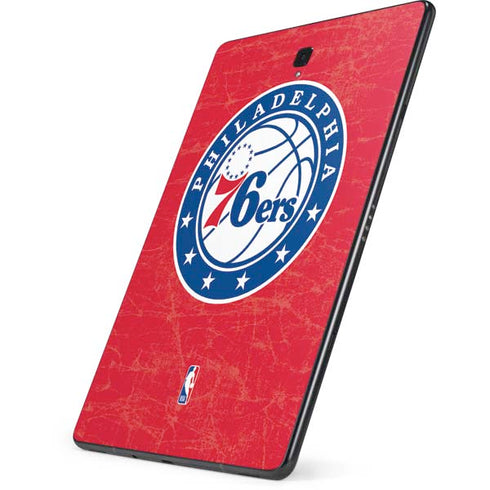 NBA Philadelphia 76ers Distressed Samsung Galaxy Tab Skin
