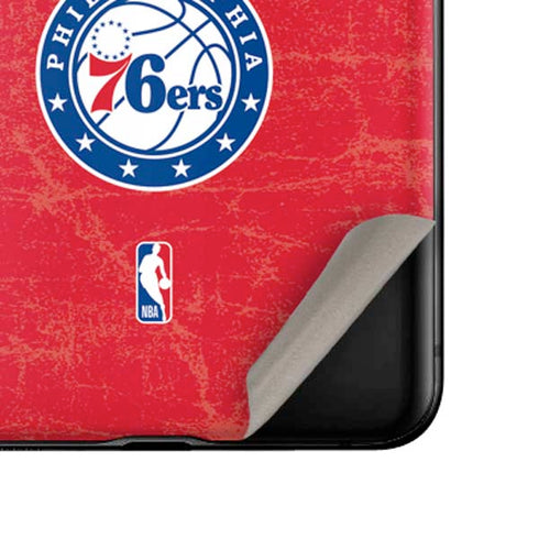 NBA Philadelphia 76ers Distressed Galaxy Z Flip Skin