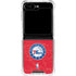 NBA Philadelphia 76ers Distressed Galaxy Z Flip5 5G Clear Case