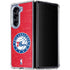 NBA Philadelphia 76ers Distressed Galaxy Z Fold5 5G Clear Case