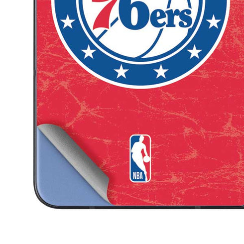 NBA Philadelphia 76ers Distressed Galaxy Z Fold5 5G Skin