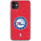NBA Philadelphia 76ers Distressed iPhone 11 Clear Case
