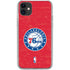 NBA Philadelphia 76ers Distressed iPhone 11 Clear Case