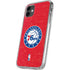 NBA Philadelphia 76ers Distressed iPhone 11 Clear Case