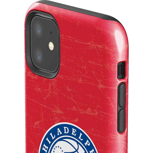 NBA Philadelphia 76ers Distressed iPhone 11 Impact Case