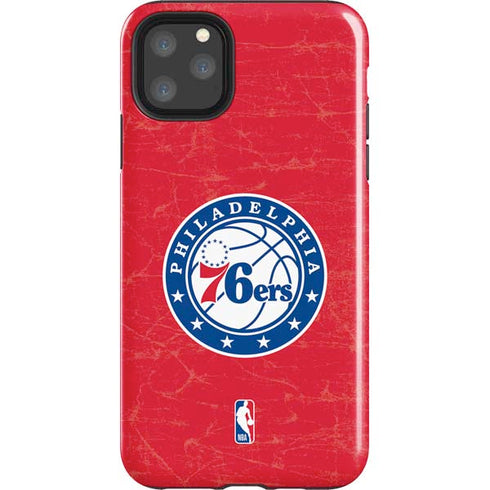 NBA Philadelphia 76ers Distressed iPhone 11 Pro Max Impact Case