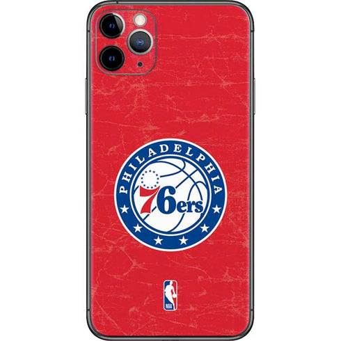 NBA Philadelphia 76ers Distressed iPhone 11 Pro Max Skin