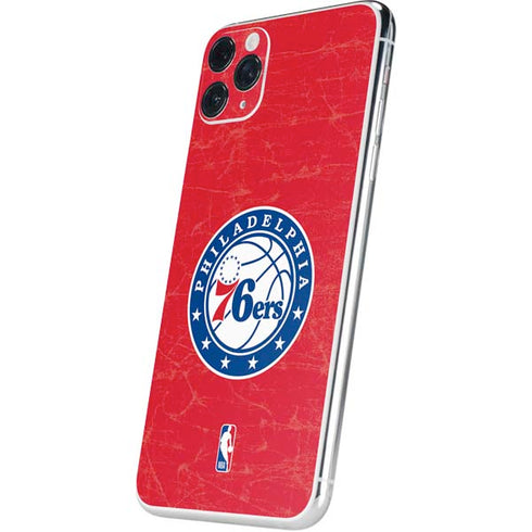 NBA Philadelphia 76ers Distressed iPhone 11 Pro Max Skin