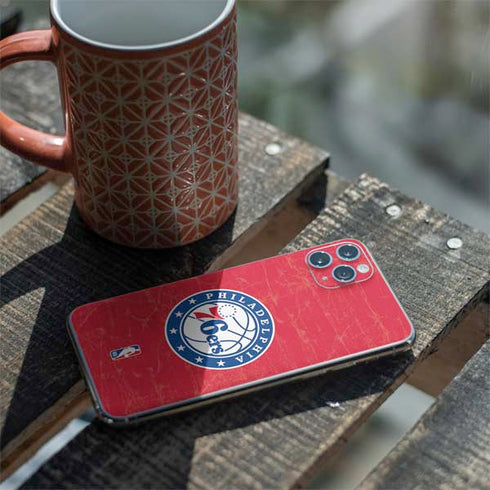 NBA Philadelphia 76ers Distressed iPhone 11 Pro Max Skin