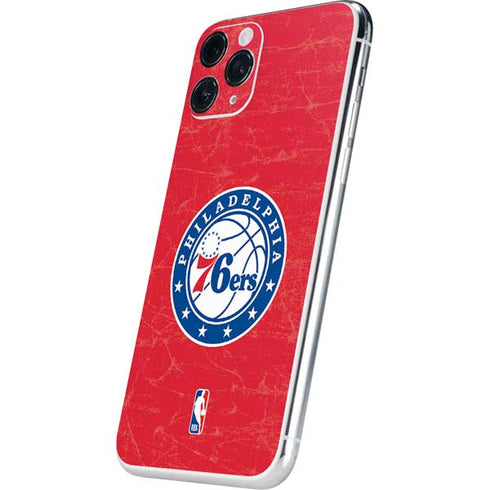 NBA Philadelphia 76ers Distressed iPhone 11 Pro Skin