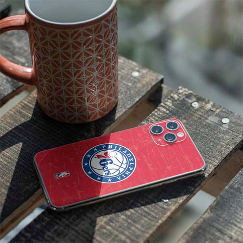 NBA Philadelphia 76ers Distressed iPhone 11 Pro Skin