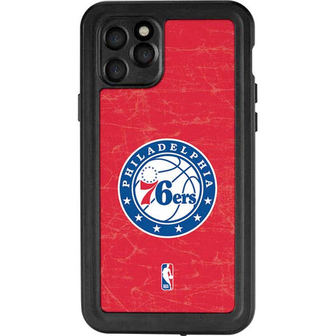 NBA Philadelphia 76ers Distressed iPhone 11 Pro Waterproof Case
