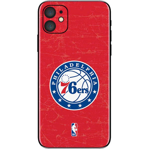 NBA Philadelphia 76ers Distressed iPhone 11 Skin